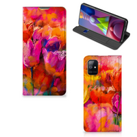 Bookcase Samsung Galaxy M51 Tulips - thumbnail
