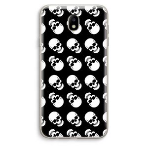 Musketon Skulls: Samsung Galaxy J7 (2017) Transparant Hoesje