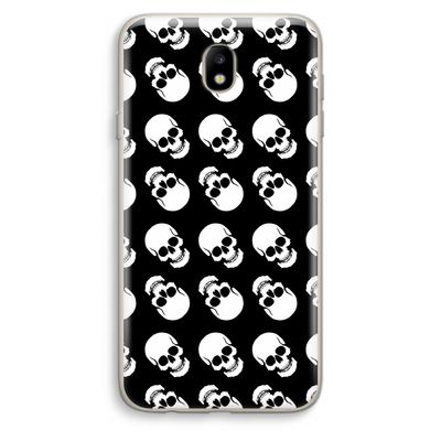 Musketon Skulls: Samsung Galaxy J7 (2017) Transparant Hoesje