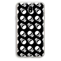 Musketon Skulls: Samsung Galaxy J7 (2017) Transparant Hoesje