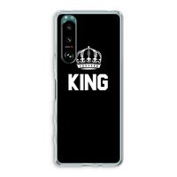 King zwart: Sony Xperia 5 III Transparant Hoesje