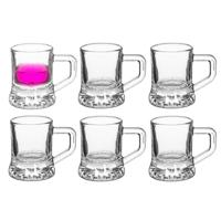 Alessandro Shotglaasjes Jarrita Praga - 12 stuks - met oor - glas - 3 x 5 x 4 cm - 30 ml