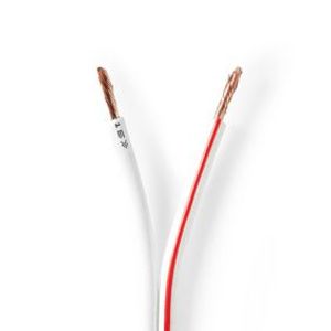 Nedis Speaker-Kabel | 2x 2.50 mm² | CCA | 100 m | Wit | 1 stuks - CAGW2500WT1000 CAGW2500WT1000