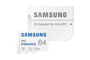 Samsung PRO Endurance 64GB + Adapter - MicroSD Kaart