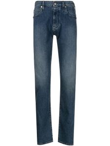 Emporio Armani jean slim à taille mi-haute - Bleu