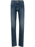 Emporio Armani jean slim à taille mi-haute - Bleu