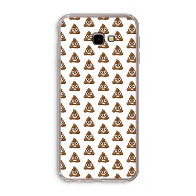 Poop emoji: Samsung Galaxy J4 Plus Transparant Hoesje