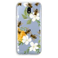 No flowers without bees: Samsung Galaxy J3 (2017) Transparant Hoesje