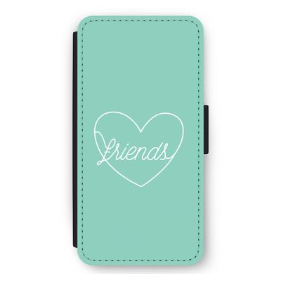 Friends heart pastel: iPhone 12 Pro Max Flip Hoesje