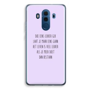 Gek: Huawei Mate 10 Pro Transparant Hoesje