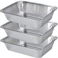 Set van 15x stuks barbecue grillschalen vierkant 23 x 16 cm