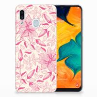 Samsung Galaxy A30 | TPU Case | Pink Flowers