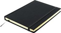 Kangaro k-5105 alfabetboek a5 a-z linnen hard cover zwart, 208 pagina&apos;s, leeslint, elastiek