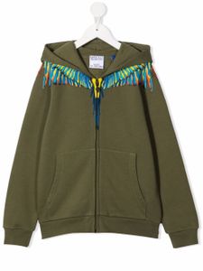 Marcelo Burlon County Of Milan Kids hoodie à imprimé graphique - Vert