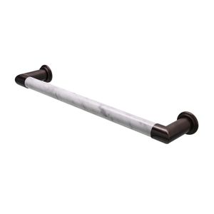 Elektrische Radiator Cascade 60x12 cm Bianco Carrara Venatino Marble / Medium Bronze HD Heating