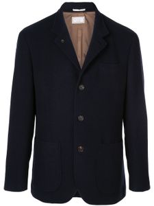 Brunello Cucinelli veste boutonnée en cachemire - Bleu