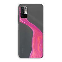 Paarse stroom: Xiaomi Redmi Note 10 5G Transparant Hoesje