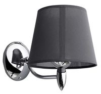 Sapho Hanbe wandlamp met kap E27 60W chroom