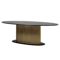 Richmond Ovale Eettafel Ironville Mangohout en marmer, 235 x 110cm - Bruin - Ovaal - thumbnail