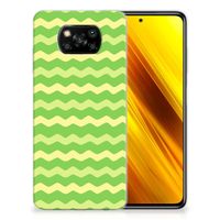 Xiaomi Poco X3 | Poco X3 Pro TPU bumper Waves Green - thumbnail