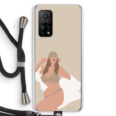 One of a kind: Xiaomi Mi 10T 5G Transparant Hoesje met koord