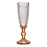 Champagneglas Punten Amber Glas 180 ml (6 Stuks)