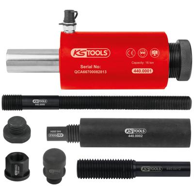 KS Tools 440.0005 Druk- en trekhydraulische cilinderset, 16 t, 10-delig