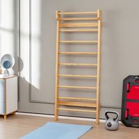Klimwand met Optrekstang & 10 Sporten Gymnastiekwand Sporttoestel 150kg Draagvermogen Indoor Klimrek voor Volwassenen Kinderen