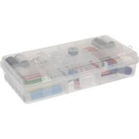 Naaidoos voor thuis - 55 delig - in kunststof vakjes box - 17 x 8 cm
