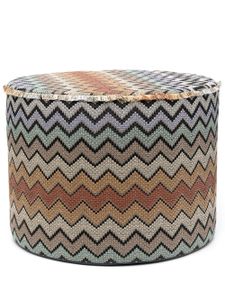 Missoni Home tabouret en maille à motif de chevrons - Tons neutres