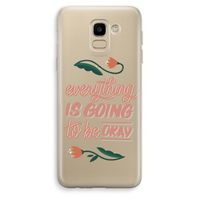 Optimistic flower girl: Samsung Galaxy J6 (2018) Transparant Hoesje