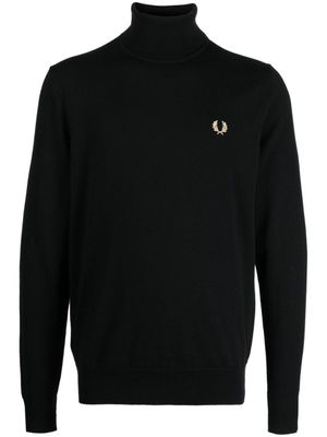 Fred Perry pull à logo brodé - Noir