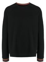 Paul Smith sweat en coton à bords contrastants - Noir