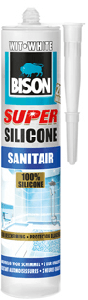 bison super silicone sanitair grijs koker 300 ml