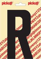 Plakletter Nobel Sticker letter R zwart Pickup - Pickup
