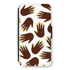 Hands dark: iPhone 11 Pro Max Flip Hoesje