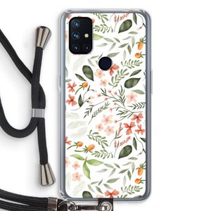 Sweet little flowers: OnePlus Nord N10 5G Transparant Hoesje met koord