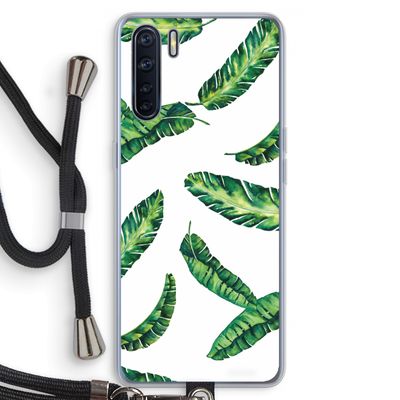 Lange bladeren: Oppo A91 Transparant Hoesje met koord