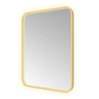 Hotbath &More Mirrors Soft Square LED Badkamerspiegel - Rechthoek - 80 x 60 cm - Geborsteld Messing Pvd