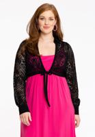 Yoek Bolero met kant | Zwart | Maat 58/60 Yoek Bolero met kant | Zwart | Maat 58/60