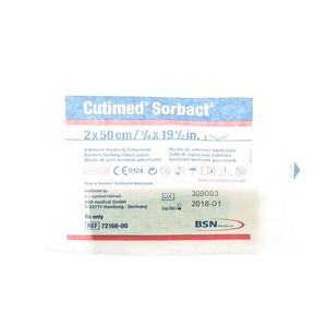 Cutimed Sorbact Gaasstrook 2x50cm 1 7216600