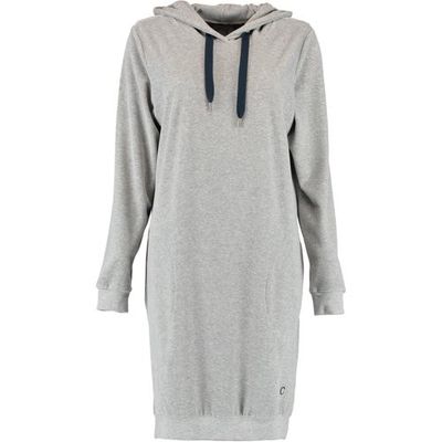Cawö Cawö Dames Lange Hoodie 820 - Grau-blau XS