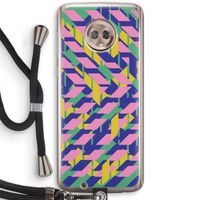 Skew Blush 1: Motorola Moto G6 Transparant Hoesje met koord
