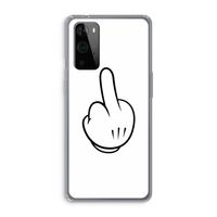 Middle finger white: OnePlus 9 Pro Transparant Hoesje