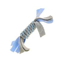 Little rascals flostouw spoel met fleece blauw (22X5X5 CM)