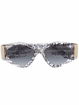 Dolce & Gabbana Eyewear lunettes de soleil à monture carrée - Tons neutres