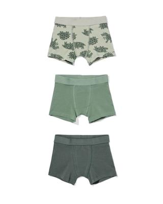 HEMA Kinderboxers dino - 3 stuks groen (groen)
