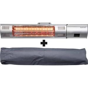 Sunred - COMBIDEAL - Heater & Hoes - Ultra lijn - Zilver - Wand model