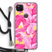 Pink Banana: Pixel 4a Transparant Hoesje met koord