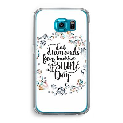Diamonds: Samsung Galaxy S6 Transparant Hoesje
